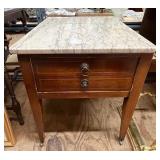 Marble Top Night Stand/End Table