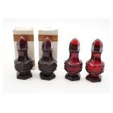 Avon Cape Cod Ruby Red Salt Shaker Cologne