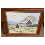 "Pepsi Barn" Watercolor By Robert Burnell