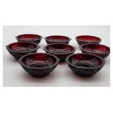 Avon Cape Cod Ruby Red Bowls