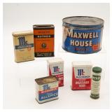 Vintage Spices And Coffee Can