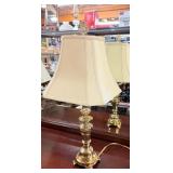 Gold Tone Brass Table Lamp