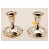 Pair Of Towle Sterling Silver Candle Sticks