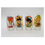 4 Flintstone Kids Drinking Glasses