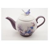 Lena Liu "Blossoms And Butterflies" Teapot
