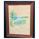 "Marsh" Watercolor  by C. Wooten