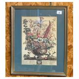 Twelve Months Of Flowers Print December