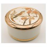 Vintage Chokin Art Jewelry Box W/24K Gold Trim