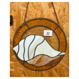 Stained Glass Suncatcher With Shell
