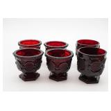 Avon Cape Cod Ruby Red Votives And Snifters