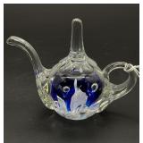 Joe St.Clair Glass Teapot Paperweight