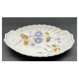 Floral Porcelain Oval Serving Bowl