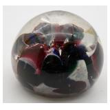 Multicolor Glass Paperweight