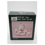 Porcelain Miniature "Vine" Tea Set
