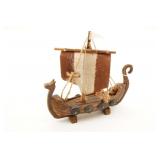 Wooden Viking Ship Model