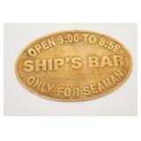 Brass Bar Plaque