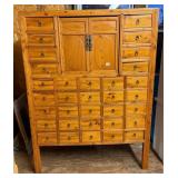 Chinese Style Solid Wood Apothecary Cabinet