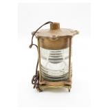Brass Nautical Electric Light - Chip In Glass