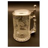 Elk Glass Beer Stein