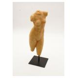 Resin Female Body Figure On Metal Stand