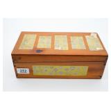 Wooden Index Card Filing Box