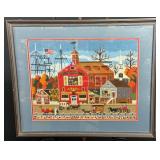 Harbor Town Needlepoint Artwork