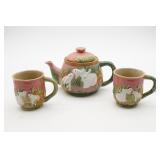Henriksen Majoilica White Rabbit Teaset