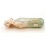 Glass Bottle With Mineral Deposits