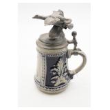 M. A. Ricker Flying Duck Pewter German Beer Stein