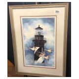 Flight Over Hatteras Light Digital Color Print by
