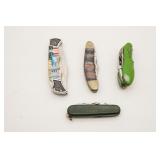 (4) Assorted Pocket Knives