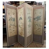 Asian Rice Paper Folding Screen
