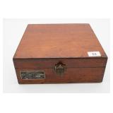 U.S. Navy Bearing Circle Wood Box - Locked