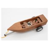 Boat With Mini Duck Decoys, On Trailer Model
