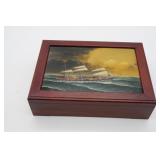 Whaling Ship Decorative Box
