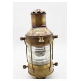 Anchor Brass Ship Lantern With Glass Lens