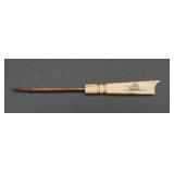 Boot Button Hook with Scrimshaw Handle