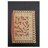 Antique Carved Ivory Needle Book