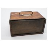 Mahjong Tiles In Wooden Storage Box