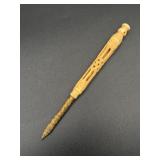 Antique Carved Bone Dip Pen