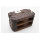 Double Wooden Pulley Block