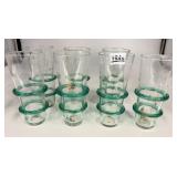 Blenko Double Ring Tumblers (7)
