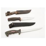 Shimano And Kershaw Knives (2) With Sheaths