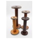 Vintage Wooden Textile Spools