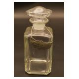 Decanter w/Bourbon Stieff Pewter Tag