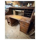 Oak Roll Top Desk