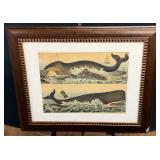 Whaling Print - Frame As Is