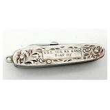 Sterling Silver Pocket Knife USS Gen W.A. Mann