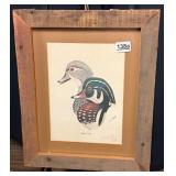 Wood Ducks Print by H.S. Grammer Signed &