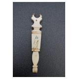 Bone Carved Handle Folding File